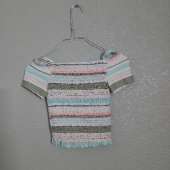 Striped Off-Shoulder Kids Top ( Box Gs ) - Picture 2 of 3